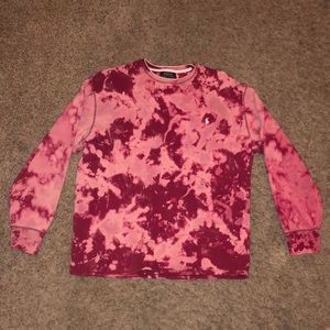 tye dye polo crewneck